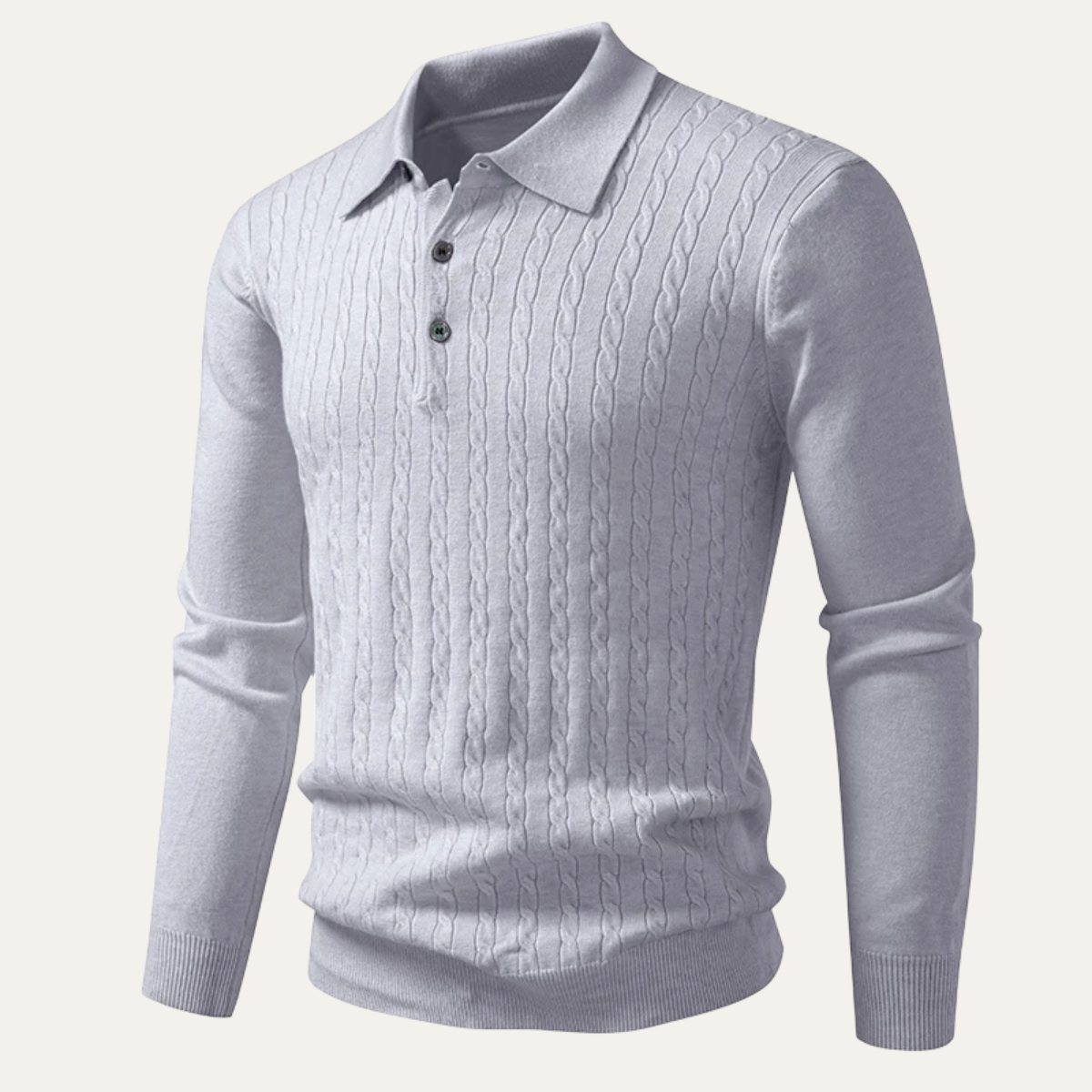 VogeLuxe | Men’s Soft Cotton Cable-Knit Sweater 10