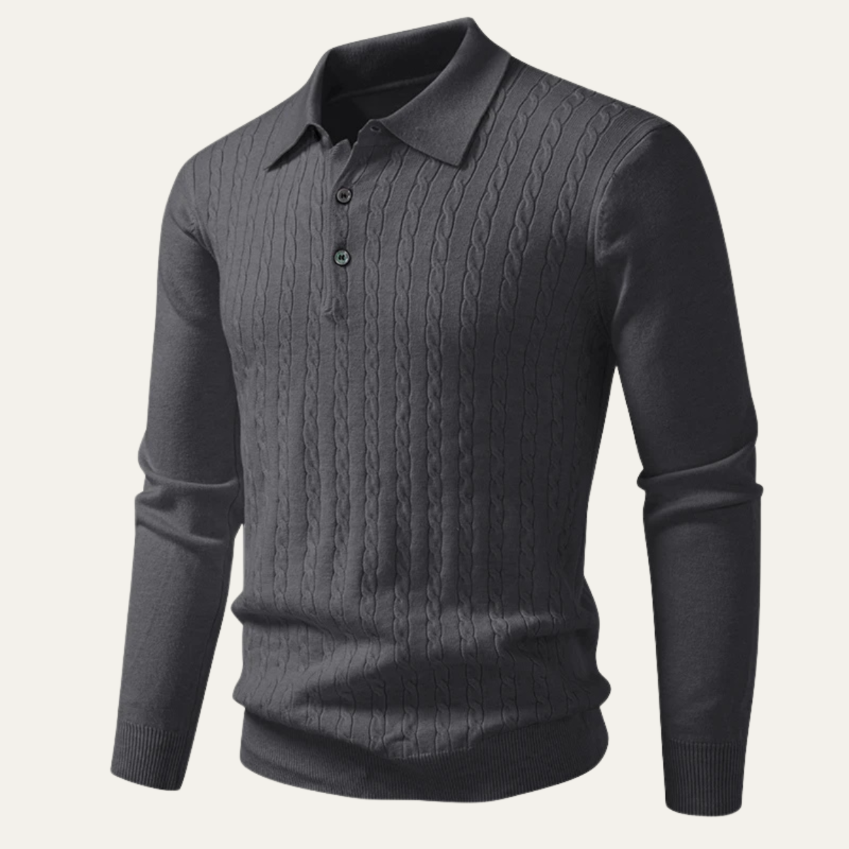VogeLuxe | Men’s Soft Cotton Cable-Knit Sweater 11