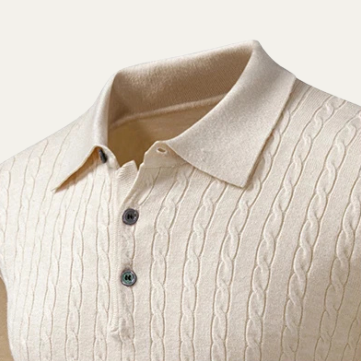 VogeLuxe | Men’s Soft Cotton Cable-Knit Sweater 3