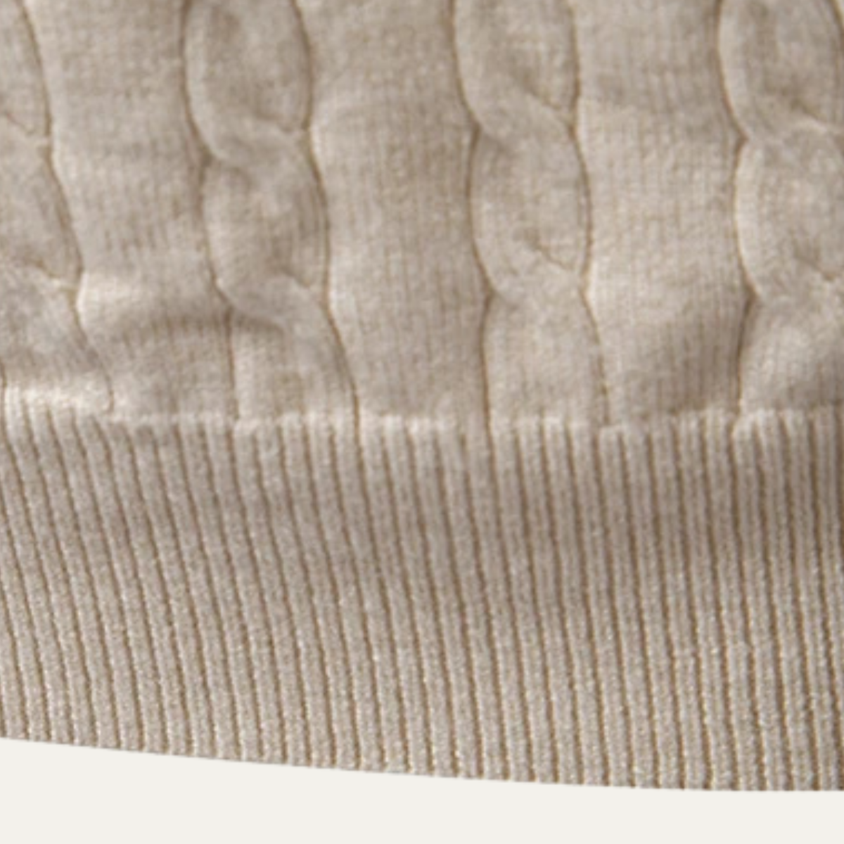 VogeLuxe | Men’s Soft Cotton Cable-Knit Sweater 5