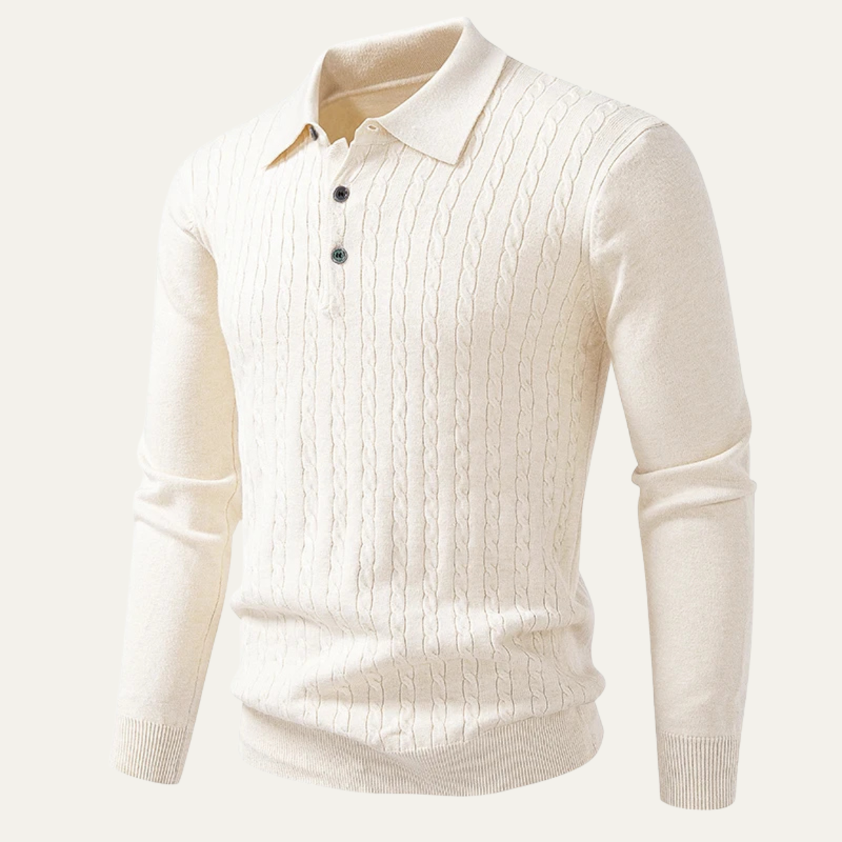 VogeLuxe | Men’s Soft Cotton Cable-Knit Sweater 7