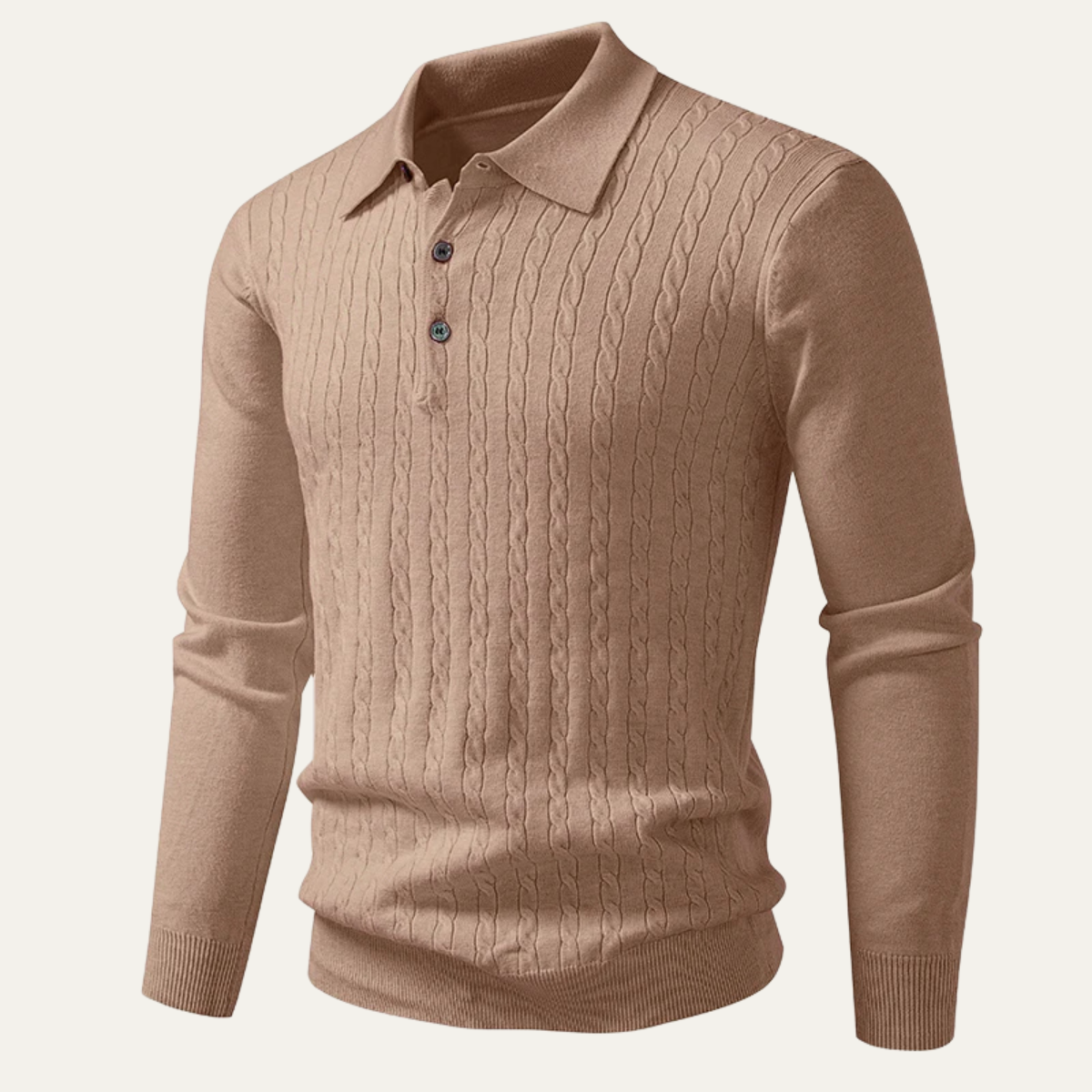 VogeLuxe | Men’s Soft Cotton Cable-Knit Sweater 8