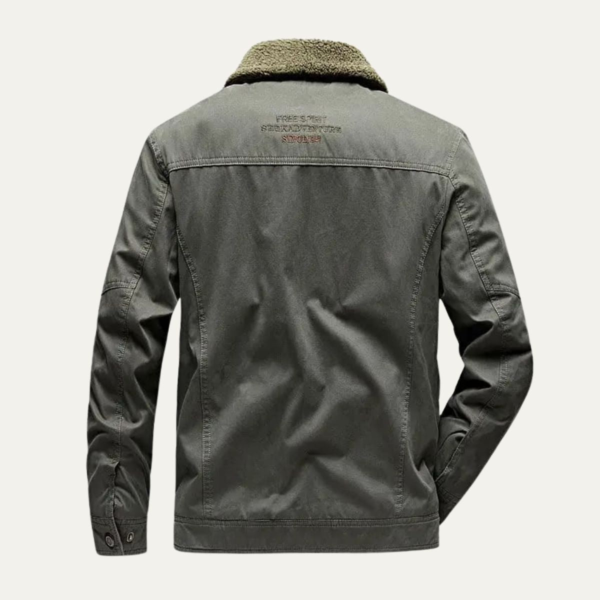 VogeLuxe | Men’s Soft Shell Sherpa Lined Zip Jacket 2