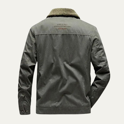 VogeLuxe | Men’s Soft Shell Sherpa Lined Zip Jacket 2