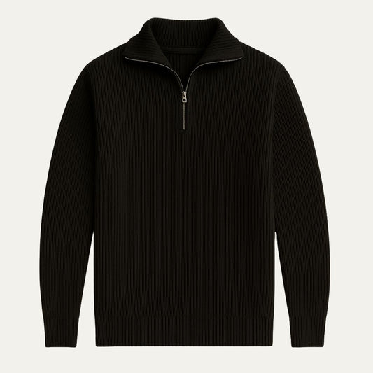 VogeLuxe | Men’s Sophisticated Ribbed Pullover 0