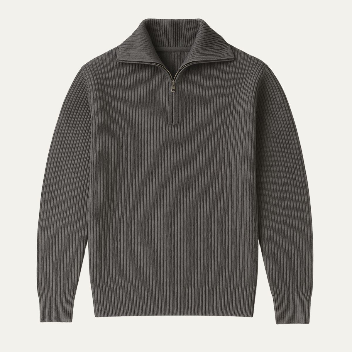 VogeLuxe | Men’s Sophisticated Ribbed Pullover 2