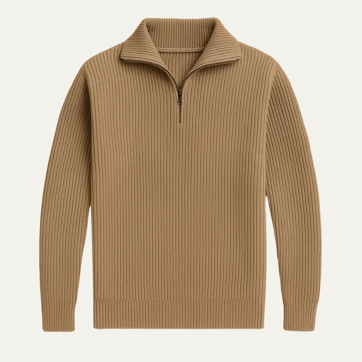 VogeLuxe | Men’s Sophisticated Ribbed Pullover 4