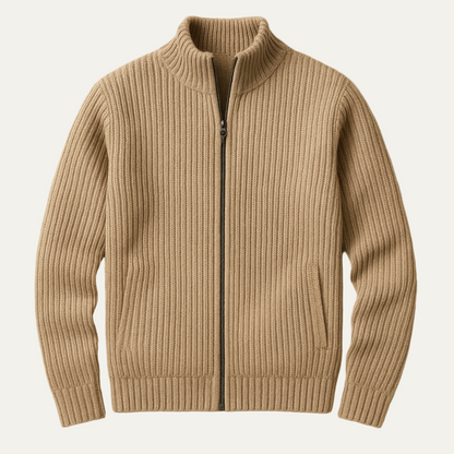 VogeLuxe | Men’s Sophisticated Zip-Up Sweater 2