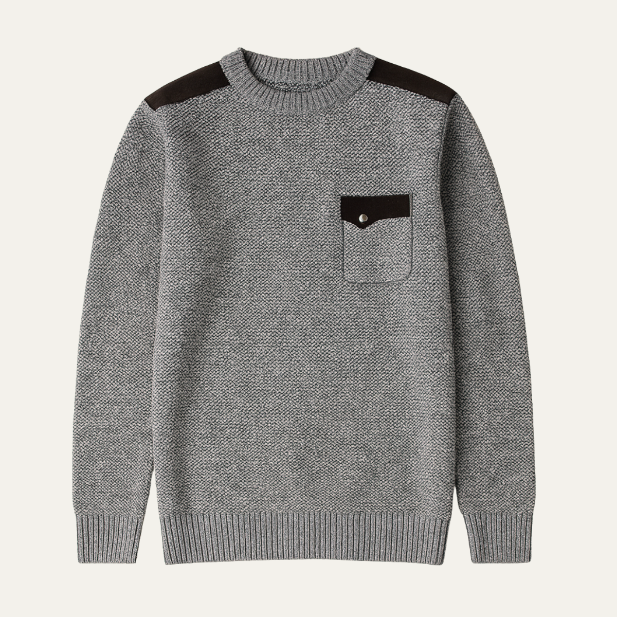 VogeLuxe | Men’s Speckled Knit Crewneck Sweater 0