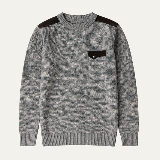 VogeLuxe | Men’s Speckled Knit Crewneck Sweater 0