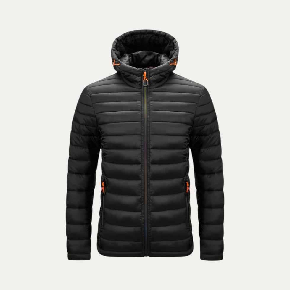 VogeLuxe | Men’s Sporty Lightweight Hooded Puffer 0