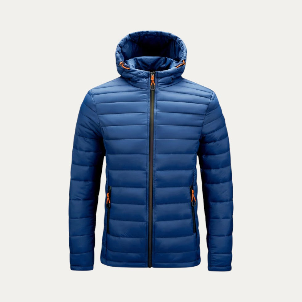 VogeLuxe | Men’s Sporty Lightweight Hooded Puffer 1