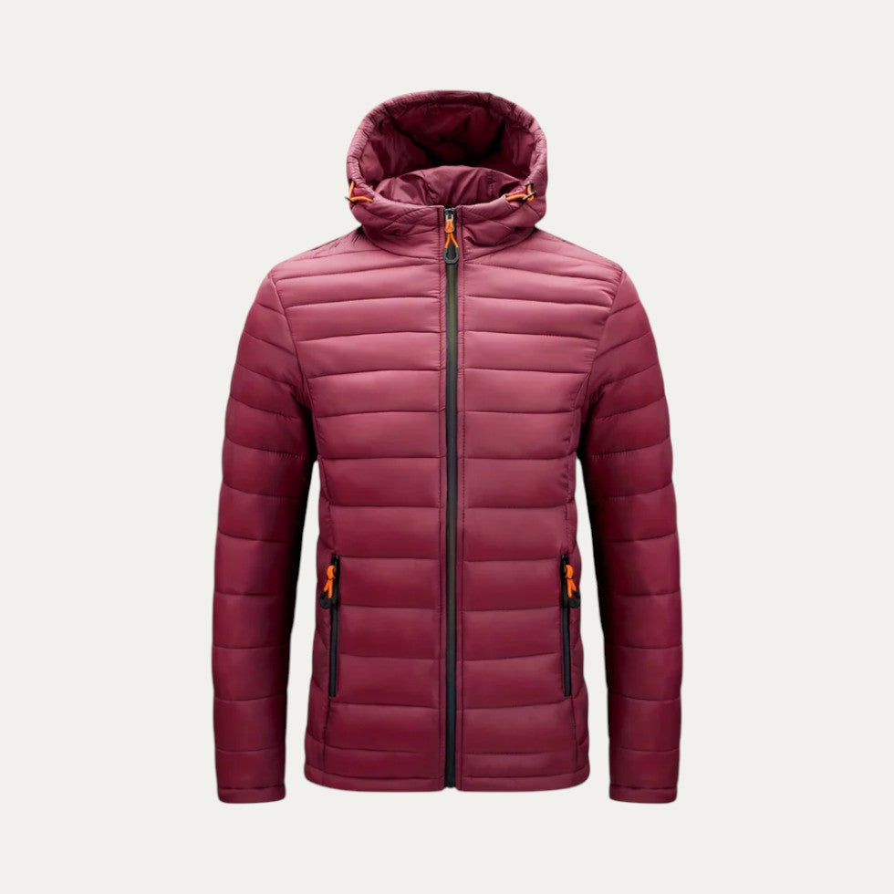 VogeLuxe | Men’s Sporty Lightweight Hooded Puffer 3