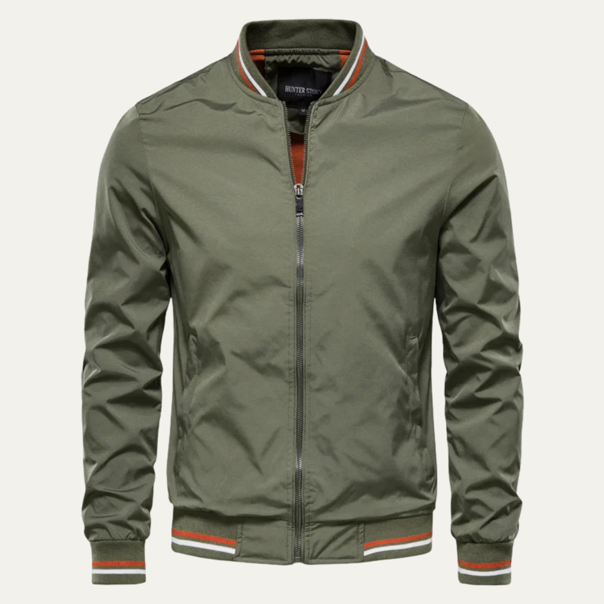 VogeLuxe | Men’s Sporty Striped Bomber Jacket 0