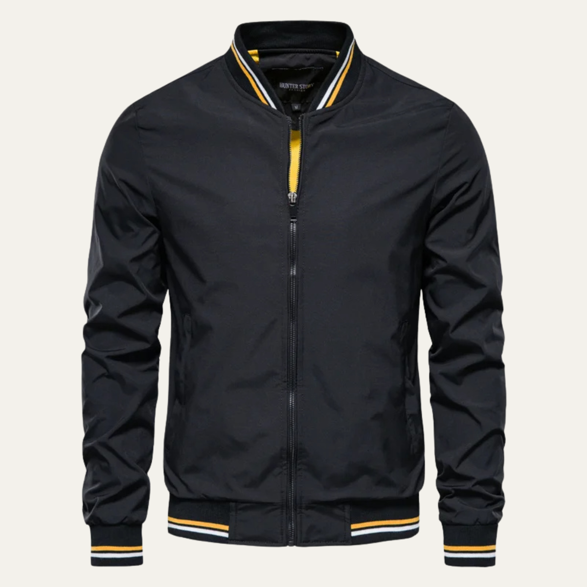 VogeLuxe | Men’s Sporty Striped Bomber Jacket 1