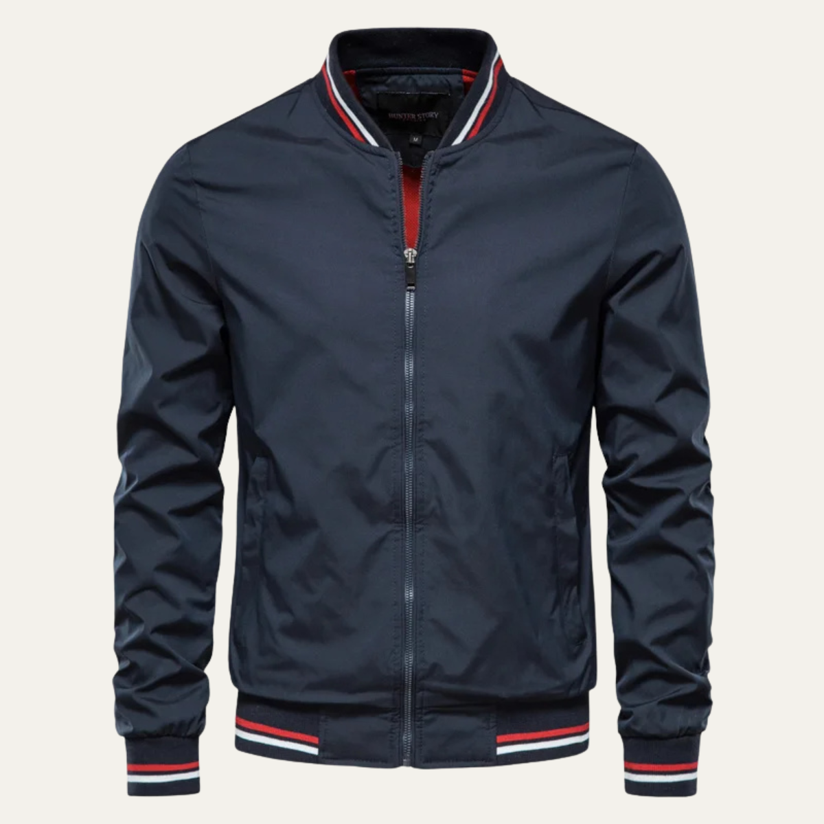 VogeLuxe | Men’s Sporty Striped Bomber Jacket 2