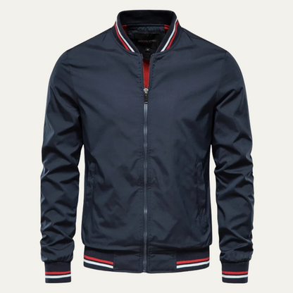 VogeLuxe | Men’s Sporty Striped Bomber Jacket 2