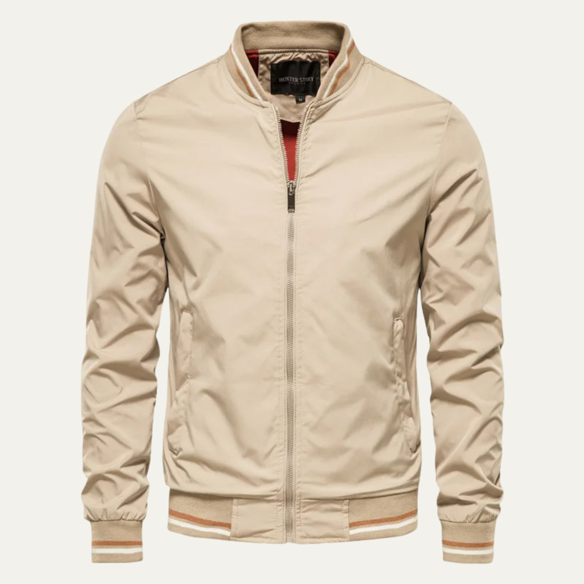 VogeLuxe | Men’s Sporty Striped Bomber Jacket 3