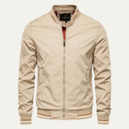 VogeLuxe | Men’s Sporty Striped Bomber Jacket 3