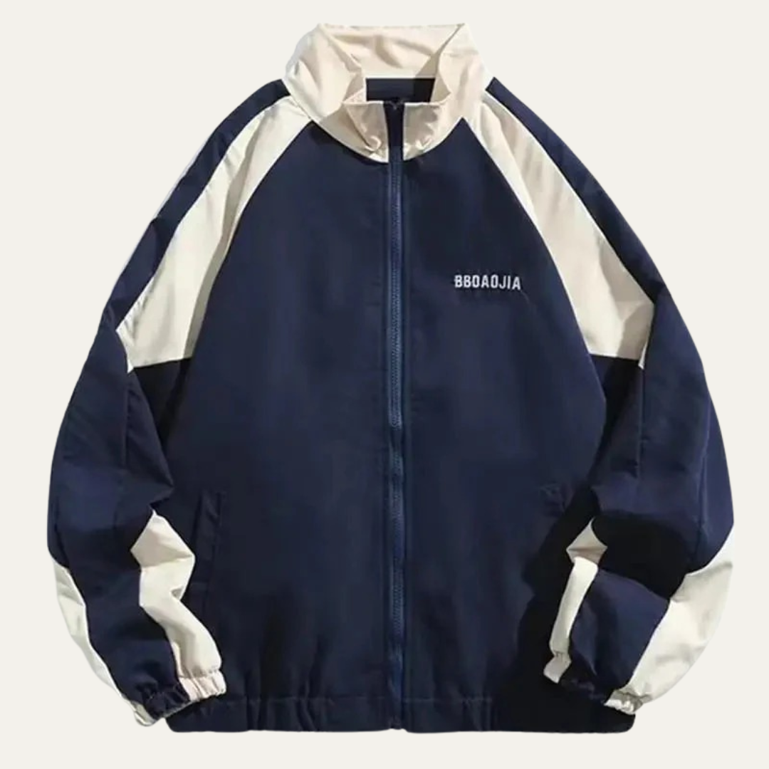 VogeLuxe | Men’s Sporty Track Jacket with Contrast Panels 0