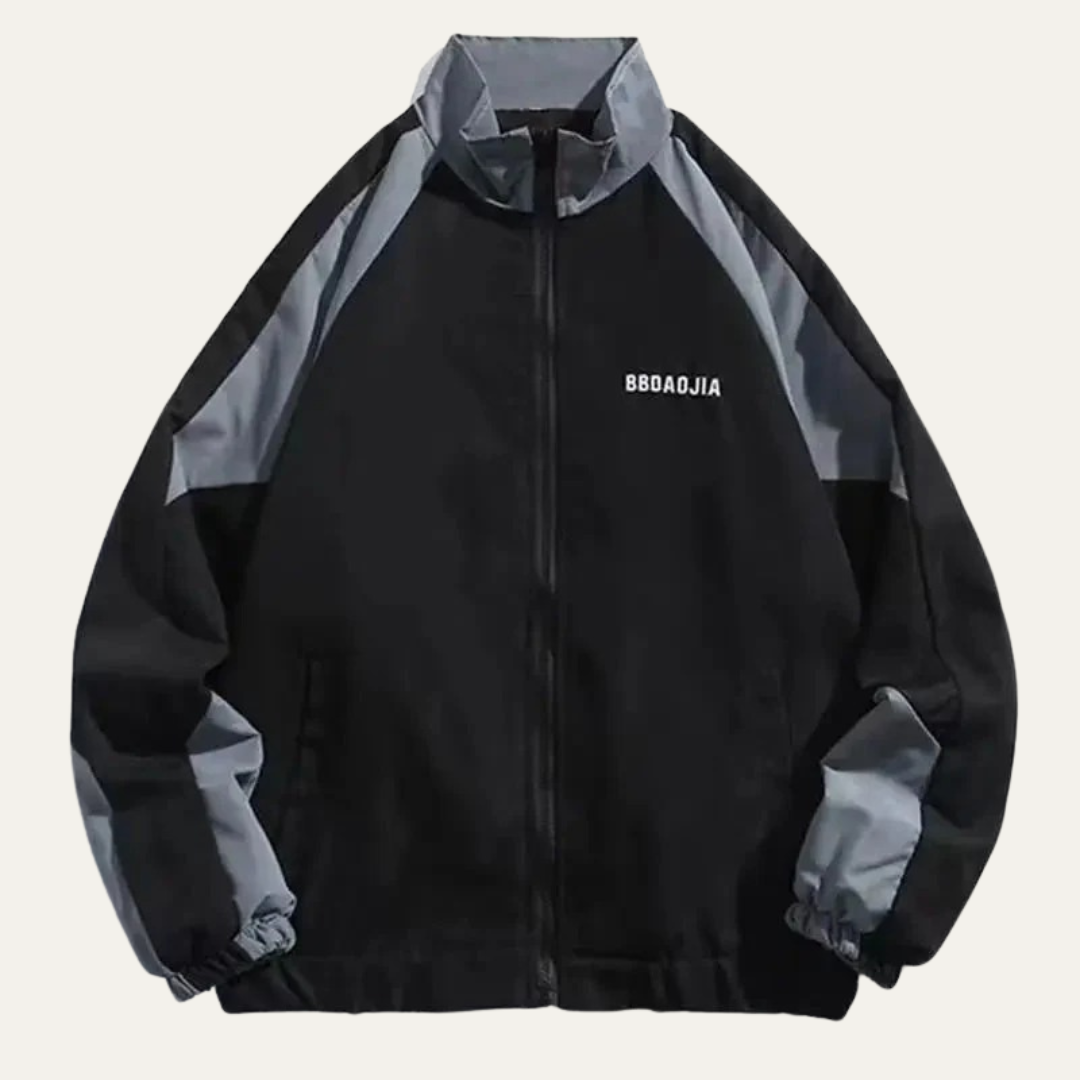 VogeLuxe | Men’s Sporty Track Jacket with Contrast Panels 3