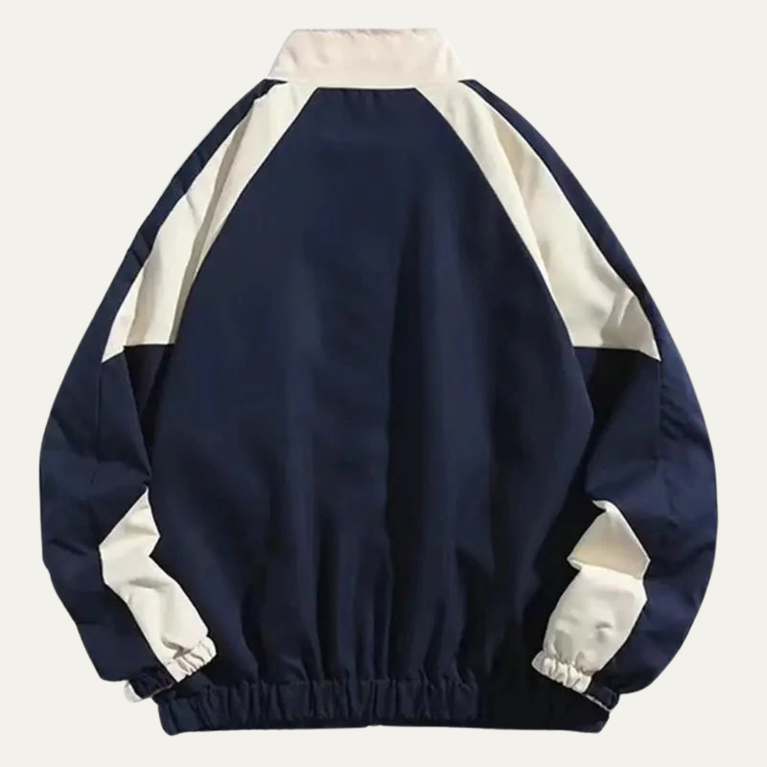 VogeLuxe | Men’s Sporty Track Jacket with Contrast Panels 5