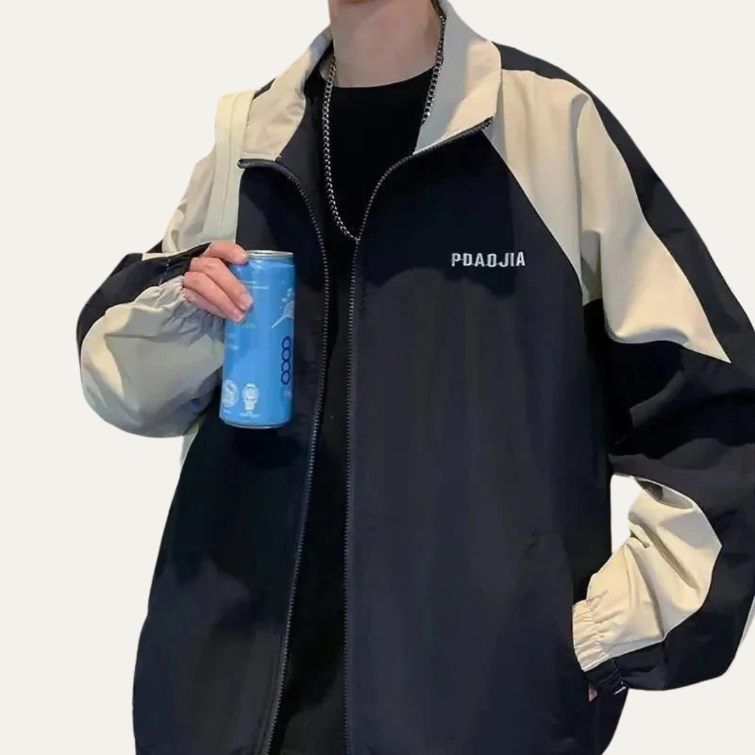 VogeLuxe | Men’s Sporty Track Jacket with Contrast Panels 7