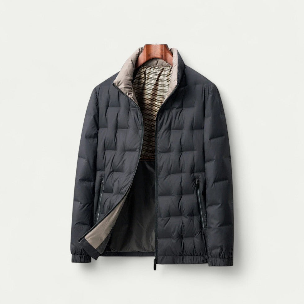 VogeLuxe | Men’s Square Quilted Puffer Jacket 1