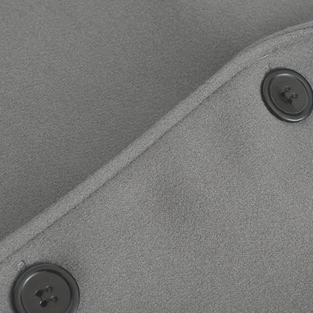 VogeLuxe | Men’s Stand Collar Short Overcoat 8