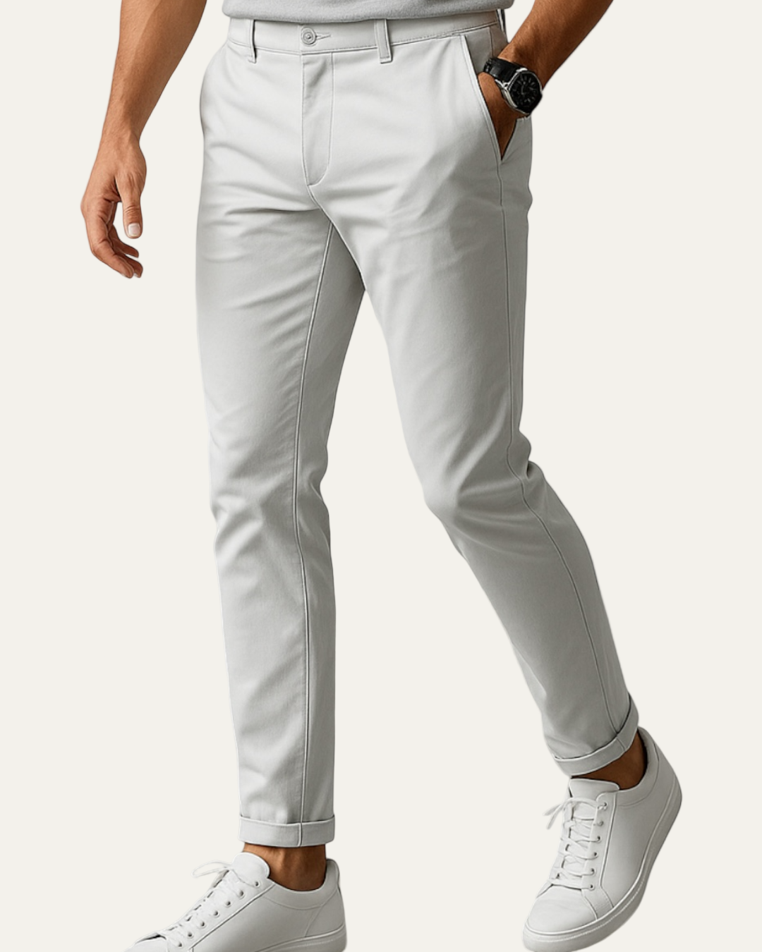 VogeLuxe | Men’s Straight-Leg Casual Chino Pants 0