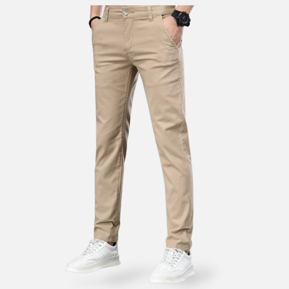 VogeLuxe | Men’s Straight-Leg Casual Chino Pants 1