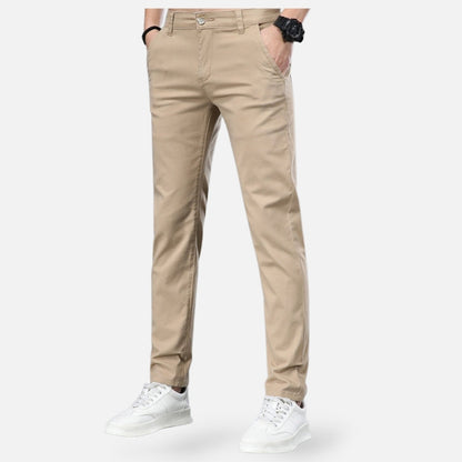 VogeLuxe | Men’s Straight-Leg Casual Chino Pants 1