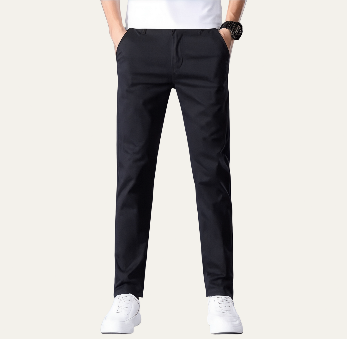 VogeLuxe | Men’s Straight-Leg Casual Chino Pants 3