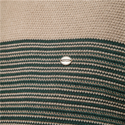 VogeLuxe | Men’s Striped Color Block Crewneck Sweater 2