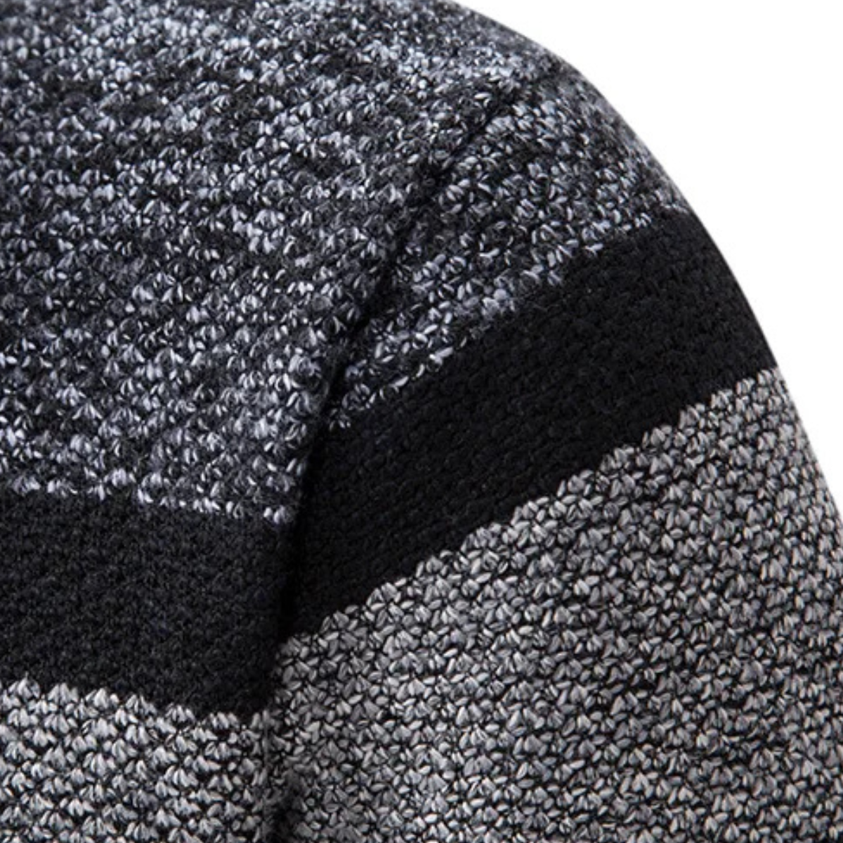 VogeLuxe | Men’s Striped Full-Zip Cardigan 2