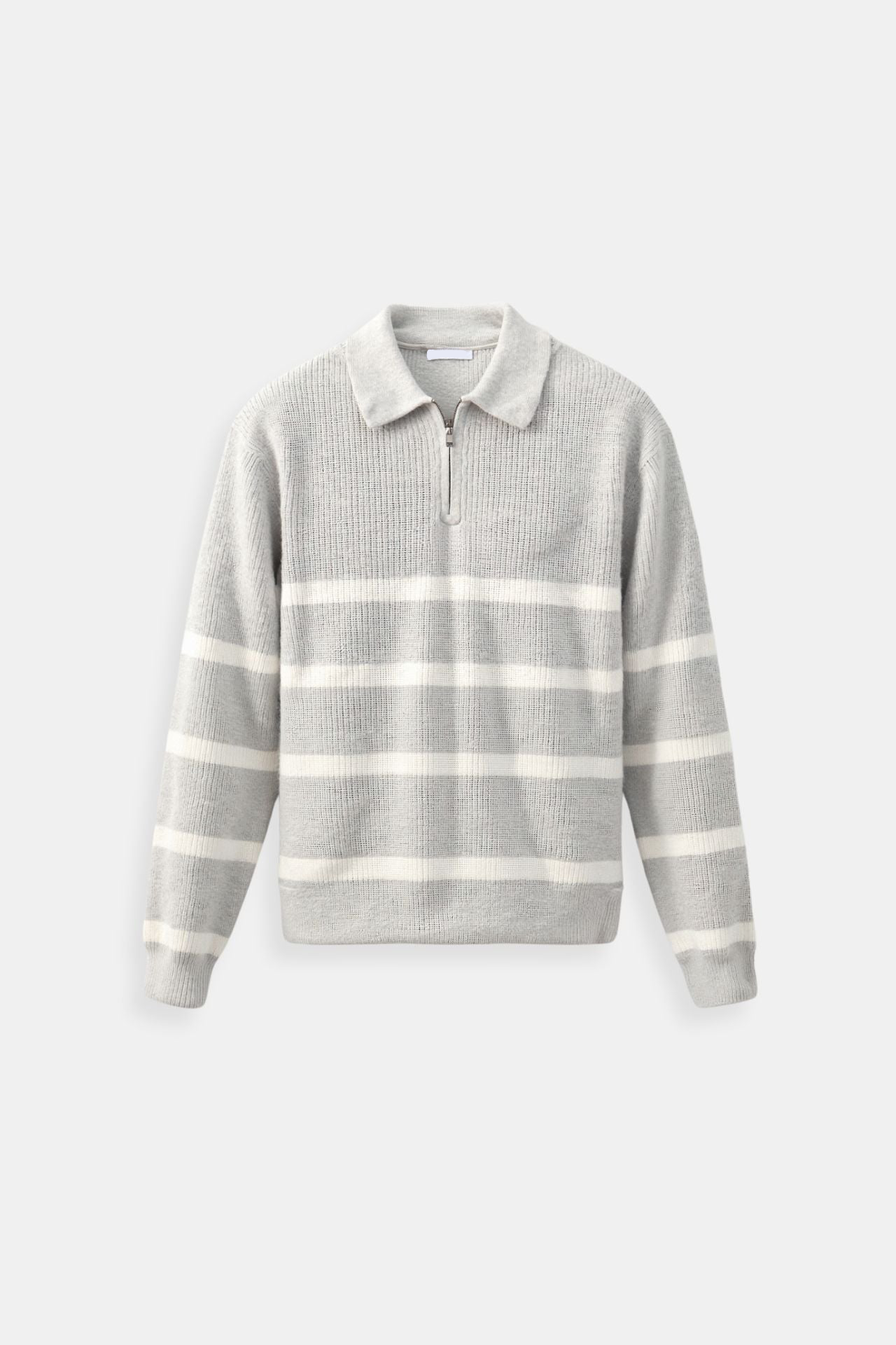 VogeLuxe | Men’s Striped Half-Zip Sweater 0