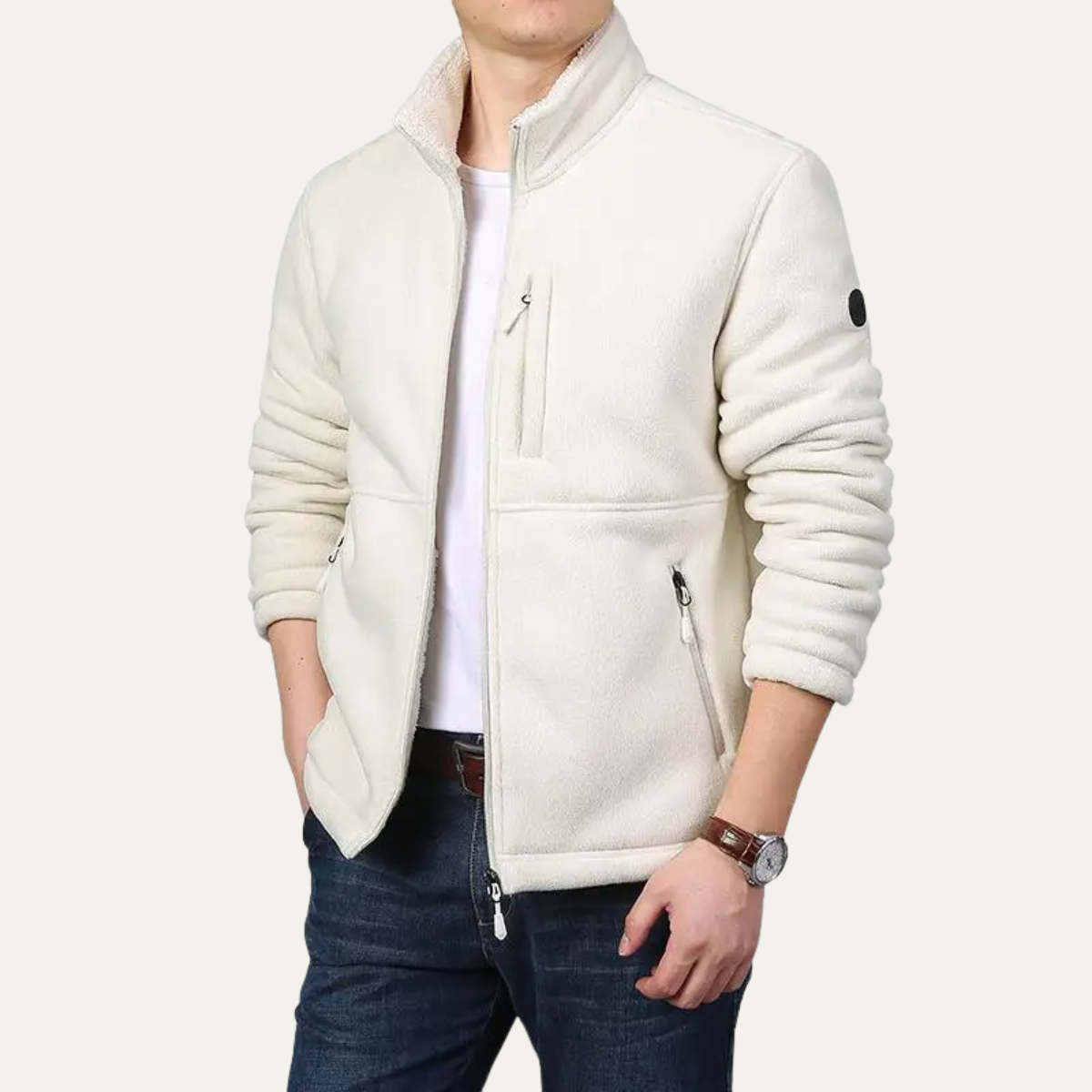 VogeLuxe | Men’s Stylish Fleece Jacket 1