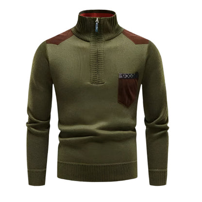 VogeLuxe | Men’s Stylish High Collar Pullover Sweater 6