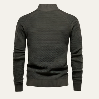 VogeLuxe | Men’s Stylish Textured Knit Cardigan 5