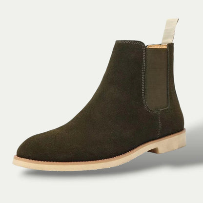 VogeLuxe | Men’s Suede Chelsea Leather Boots 3