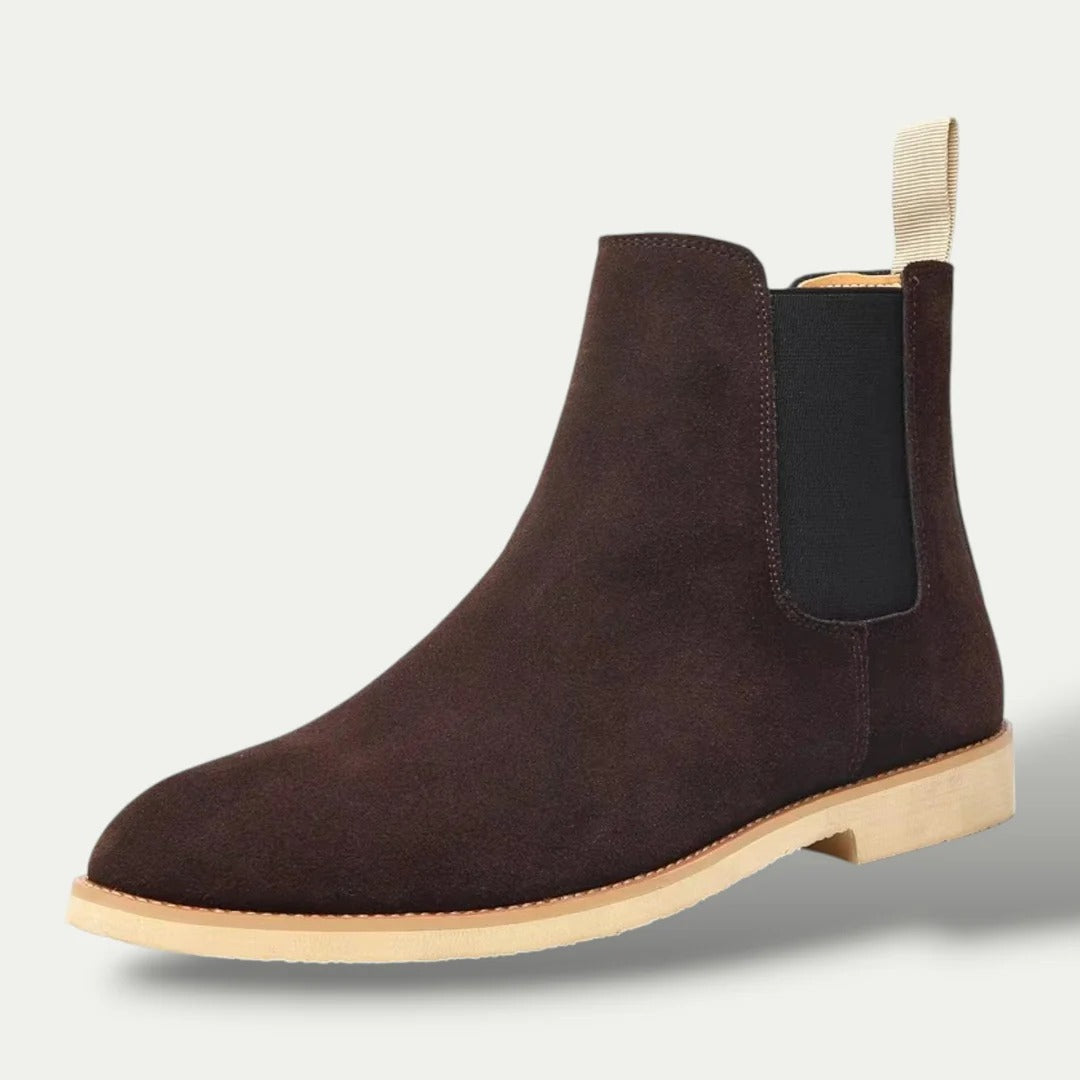 VogeLuxe | Men’s Suede Chelsea Leather Boots 4