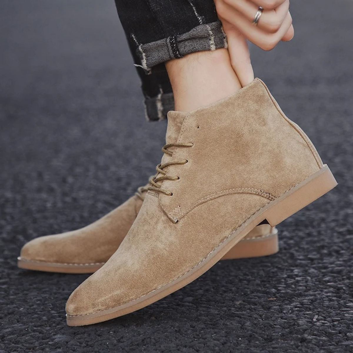 VogeLuxe | Men’s Suede Chukka Boots 3