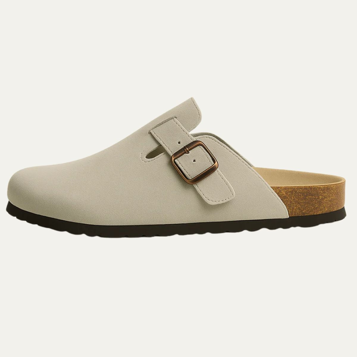 VogeLuxe | Men’s Suede Clog with Adjustable Strap 0