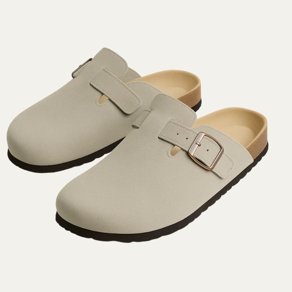 VogeLuxe | Men’s Suede Clog with Adjustable Strap 1