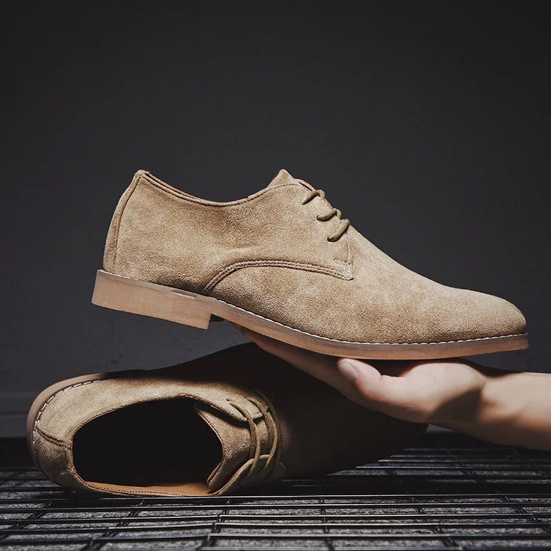 VogeLuxe | Men’s Suede Derby Shoe with Lace-Up Design 5