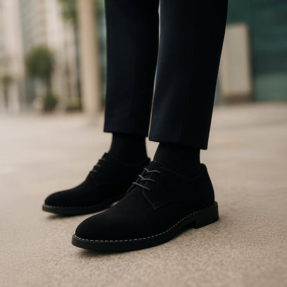 VogeLuxe | Men’s Suede Derby Shoe with Lace-Up Design 7