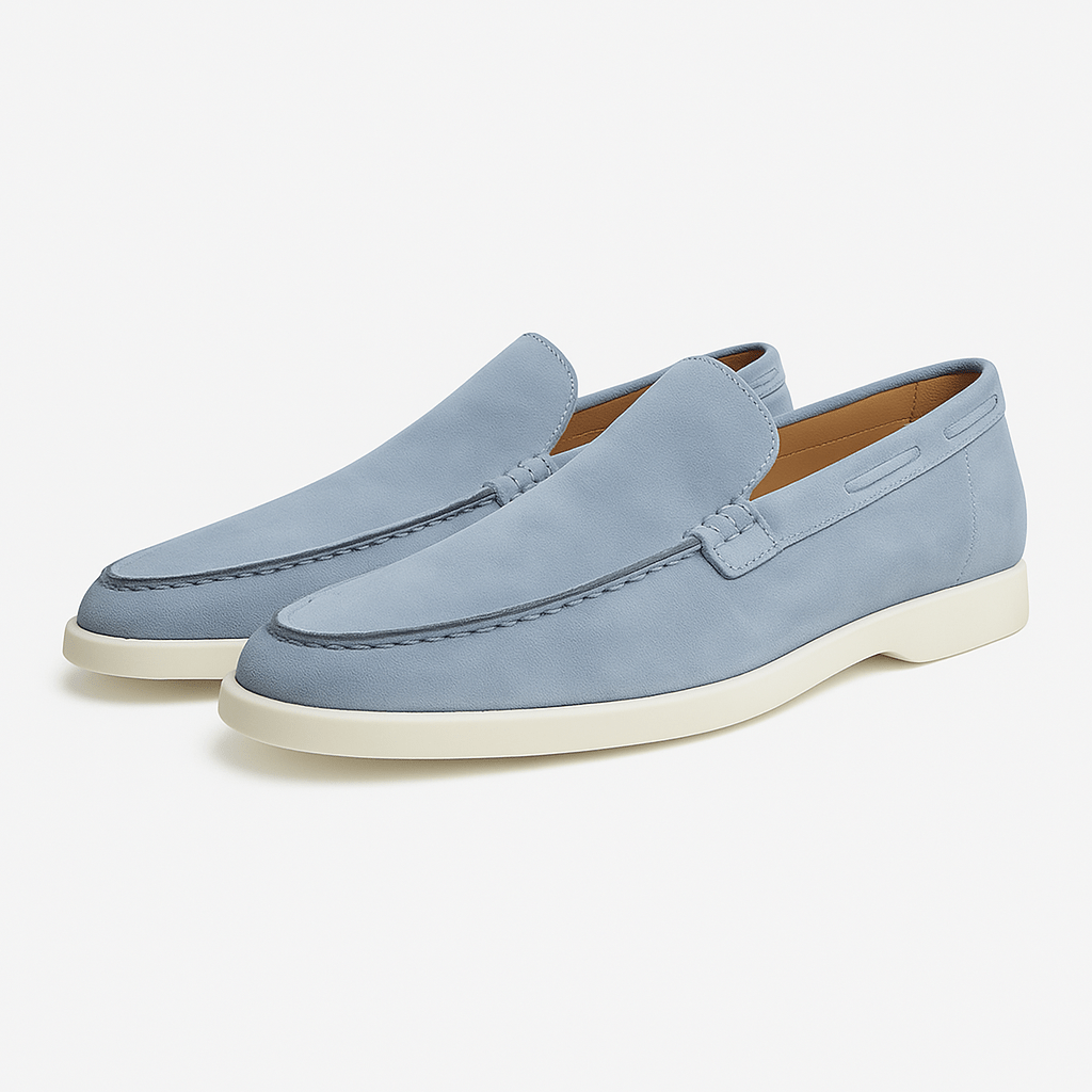 VogeLuxe | Men’s Suede Flat Loafers 0