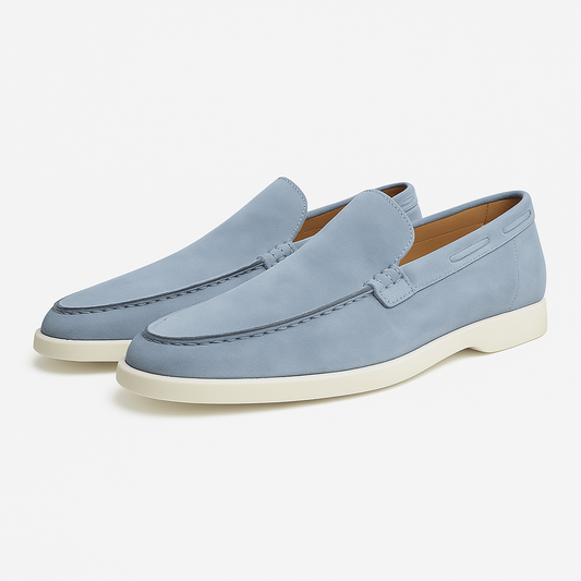 VogeLuxe | Men’s Suede Flat Loafers 0
