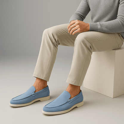 VogeLuxe | Men’s Suede Flat Loafers 3