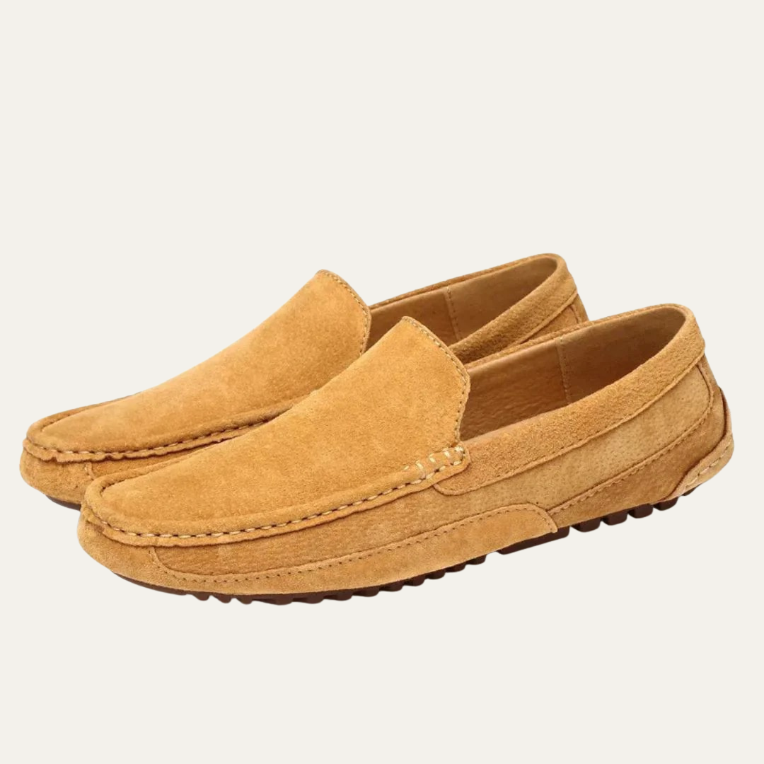 VogeLuxe | Men’s Suede Hand-Stitched Moccasins 0